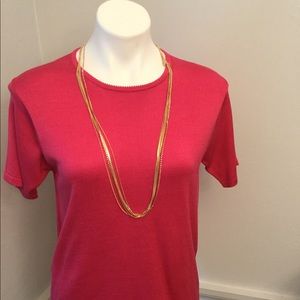 6 STAND GOLD NECKLACE